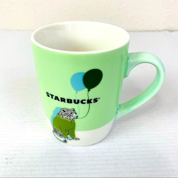 Starbucks Other - Starbucks 2020 Birthday Leopard in Sweater Balloon Mug 10oz